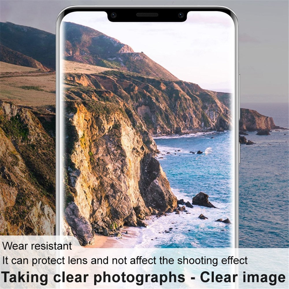 IMAK For Huawei Mate 50 Pro 4G Camera Lens Protector HD Tempered Glass Camera Lens Film + Acrylic Lens Cap