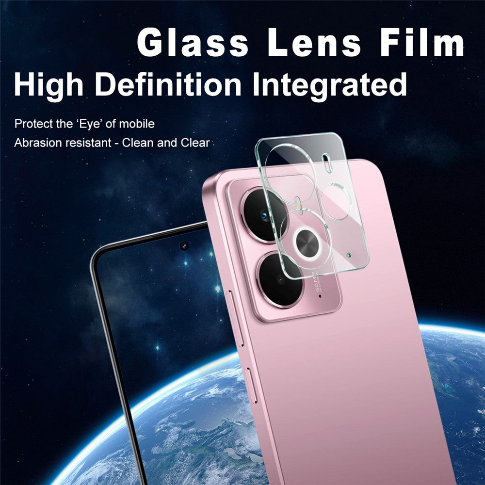 Tempered Glass Camera Lens Film+Acrylic Lens Cap IMAK For Realme 14 5G