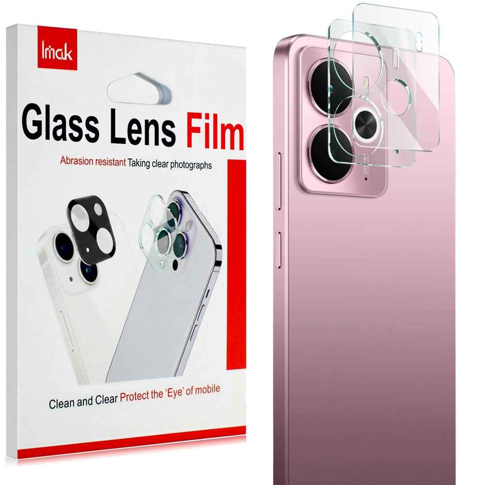 Tempered Glass Camera Lens Film+Acrylic Lens Cap IMAK For Realme 14 5G