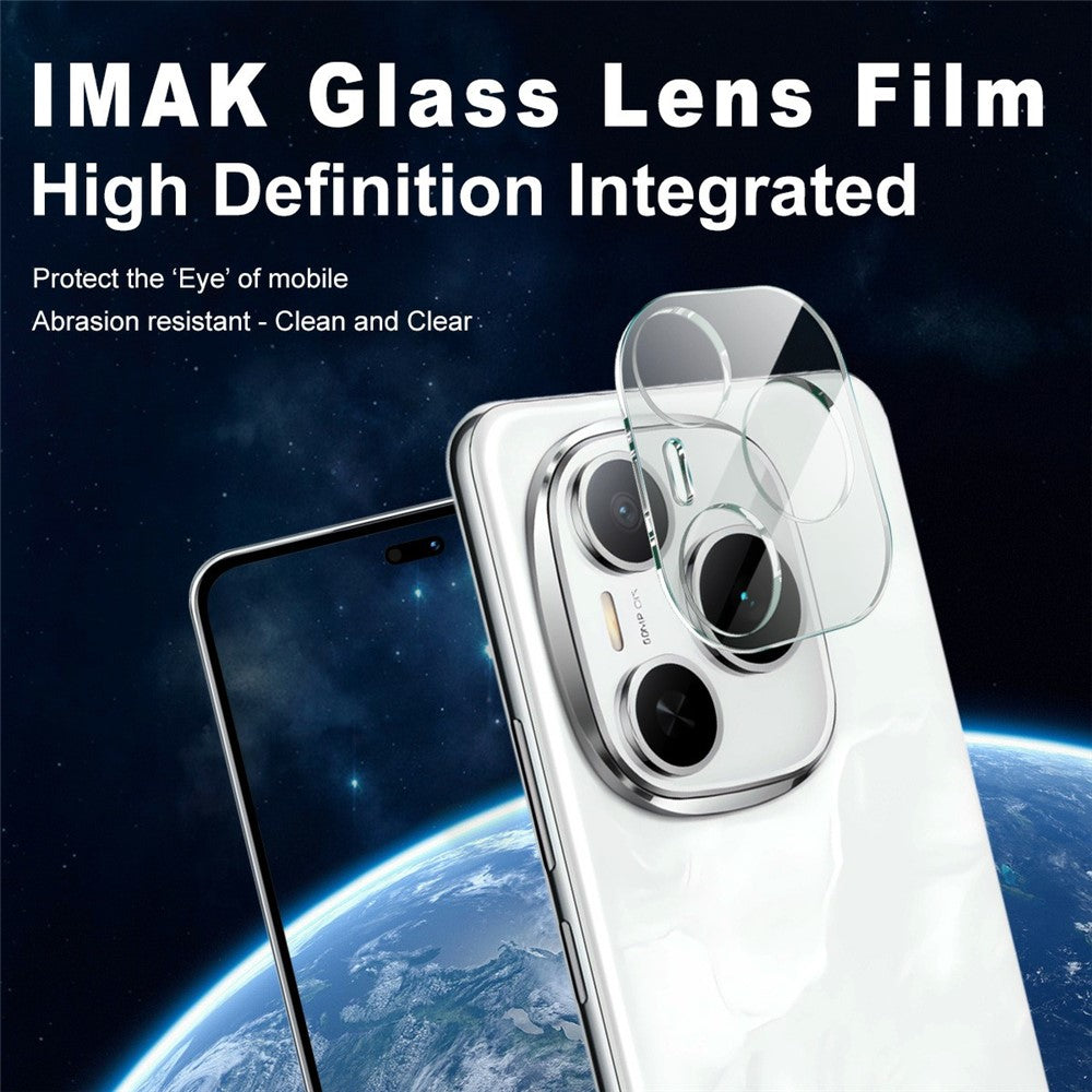 Tempered Glass HD Camera Lens Film + Acrylic Lens Cap IMAK For Honor Power 5G