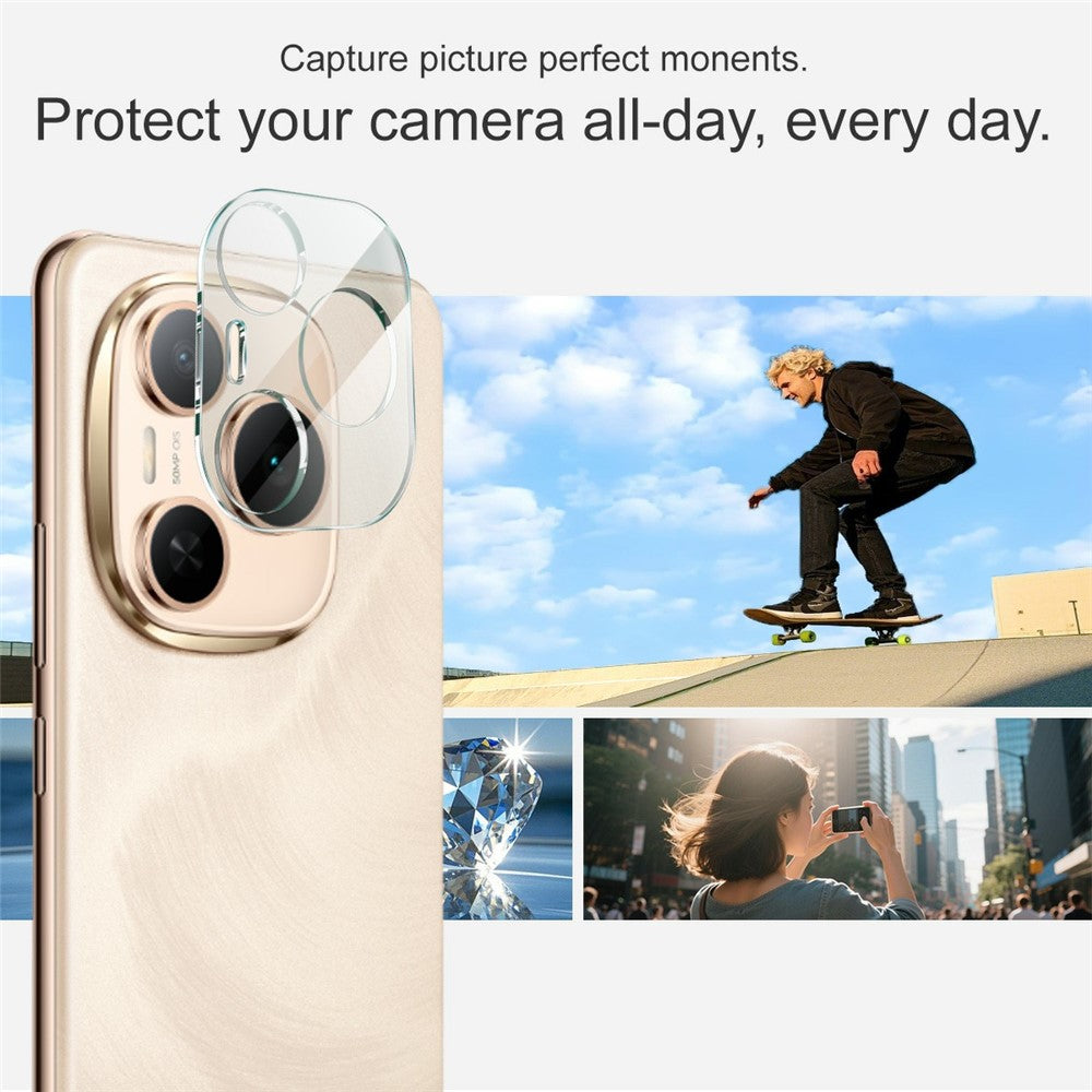 Tempered Glass HD Camera Lens Film + Acrylic Lens Cap IMAK For Honor Power 5G