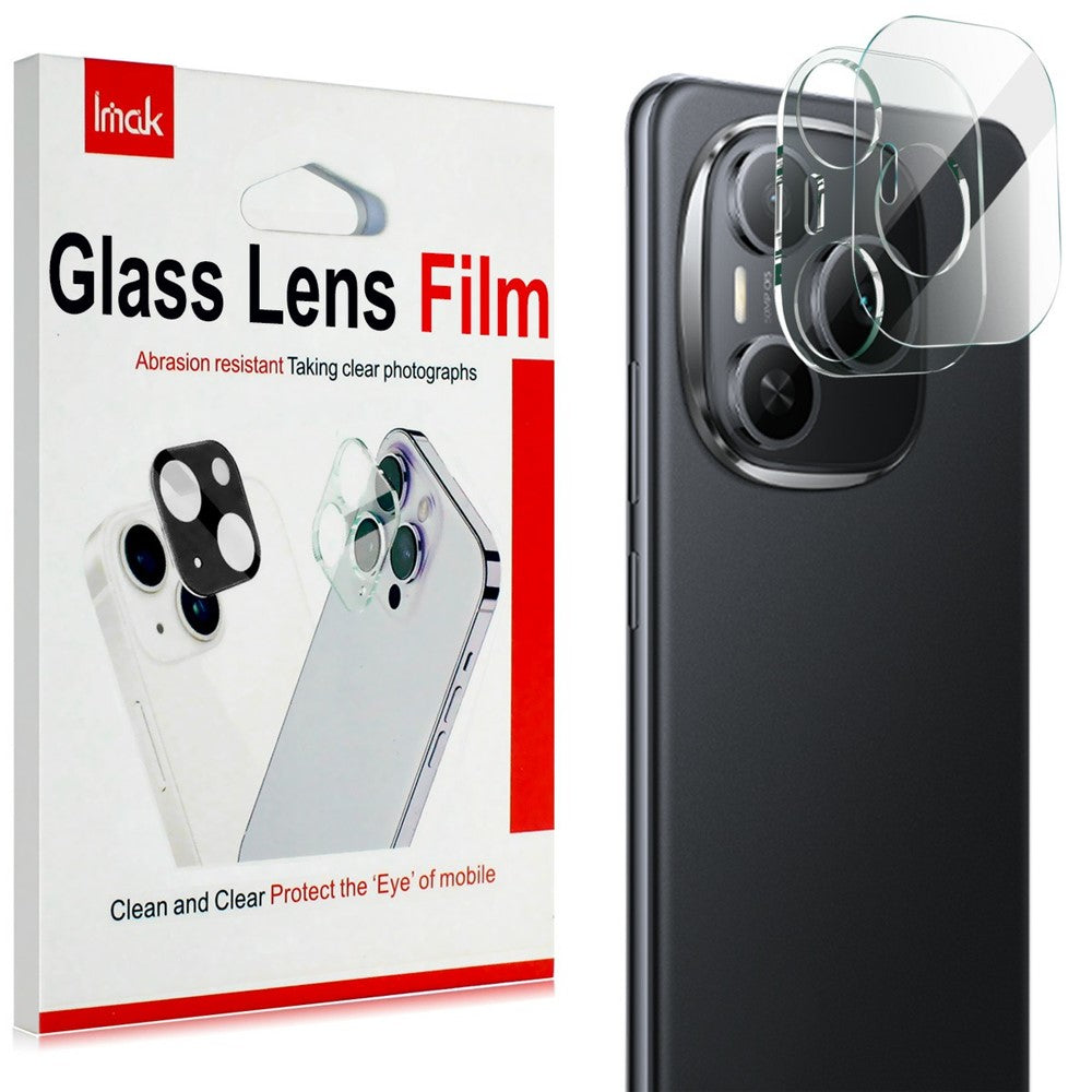 Tempered Glass HD Camera Lens Film + Acrylic Lens Cap IMAK For Honor Power 5G