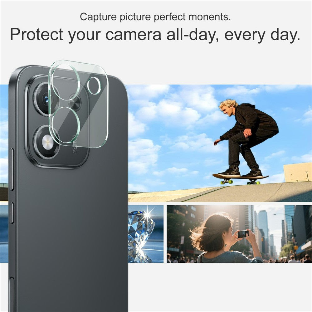 Tempered Glass HD Camera Lens Film + Acrylic Lens Cap IMAK For Honor X70i