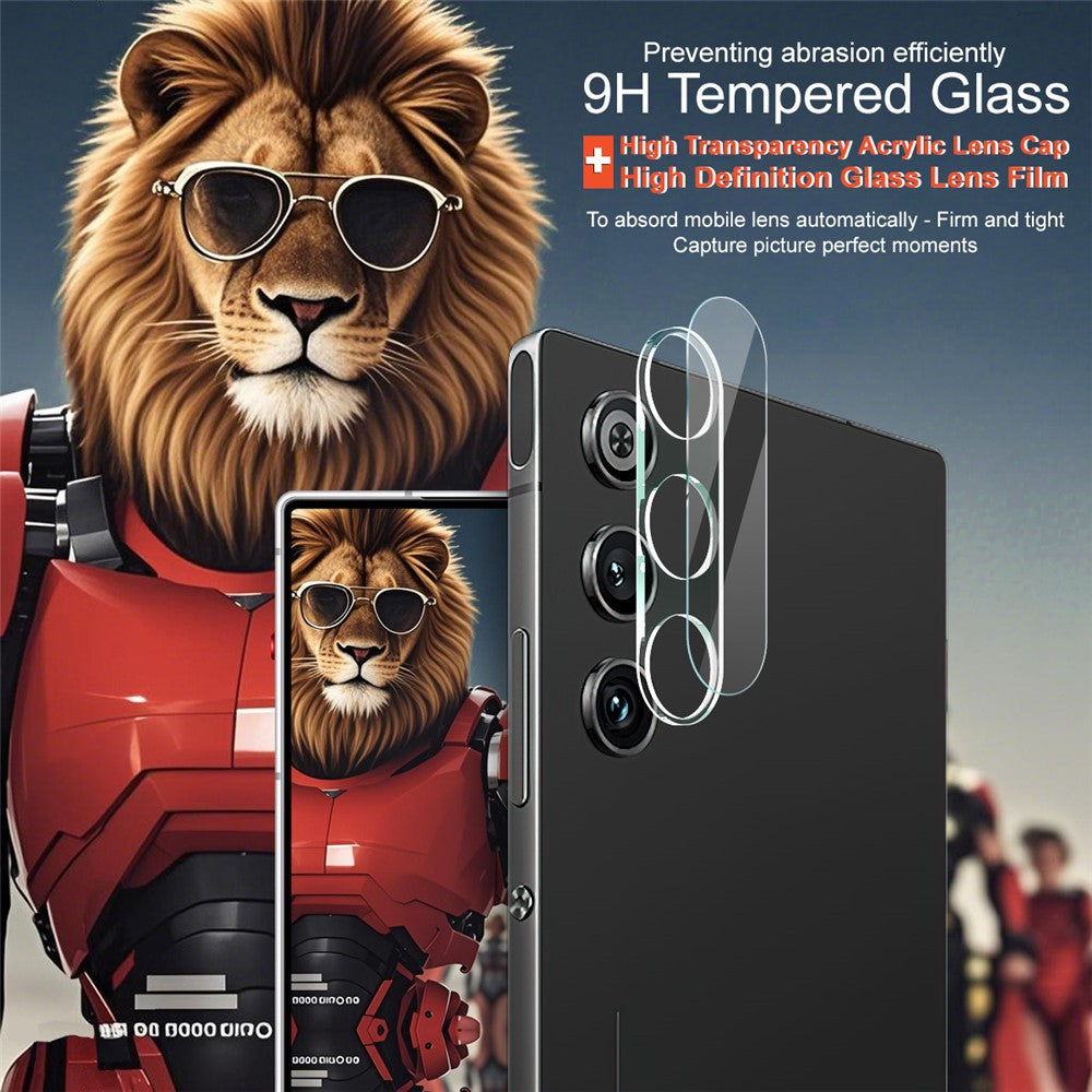 Tempered Glass Camera Lens Film+Acrylic Lens Cap IMAK For ZTE nubia Redmagic 10 Air 5G