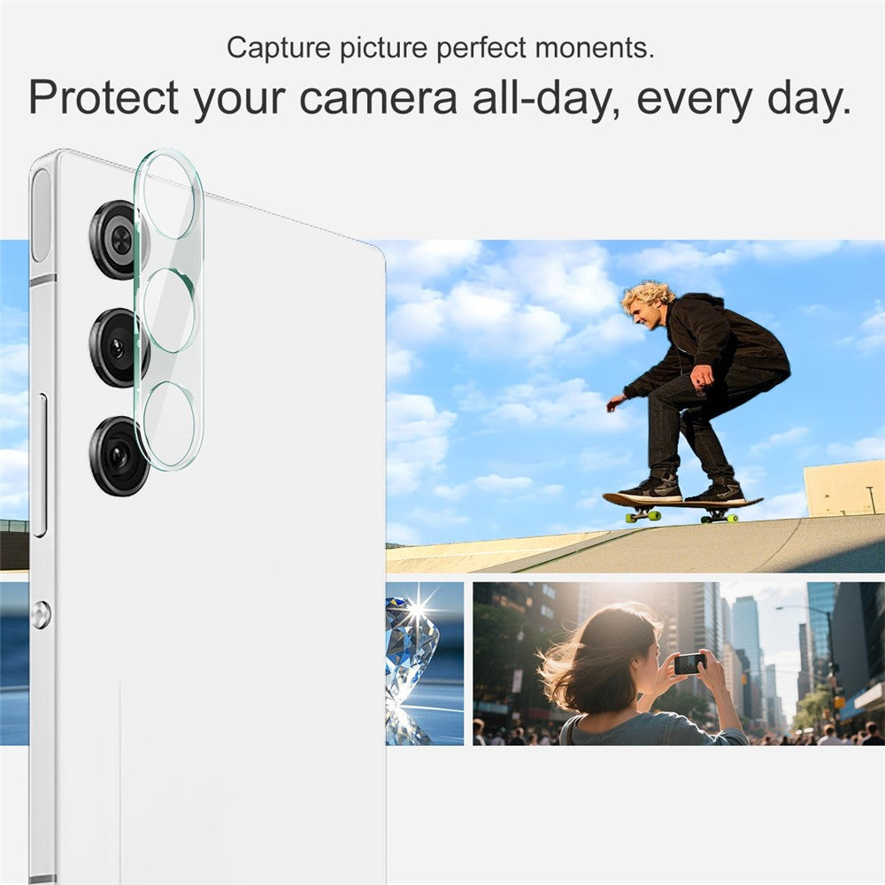 Tempered Glass Camera Lens Film+Acrylic Lens Cap IMAK For ZTE nubia Redmagic 10 Air 5G