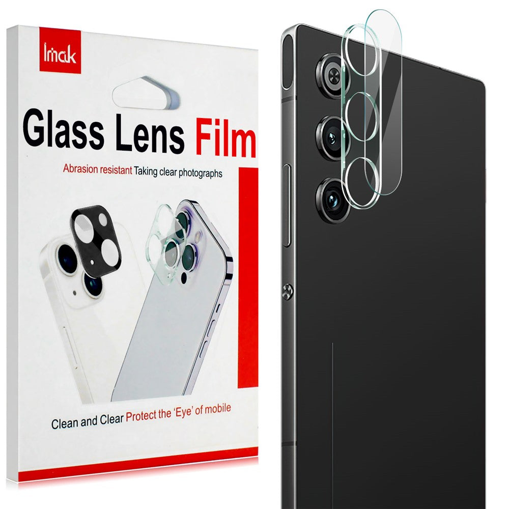 Tempered Glass Camera Lens Film+Acrylic Lens Cap IMAK For ZTE nubia Redmagic 10 Air 5G