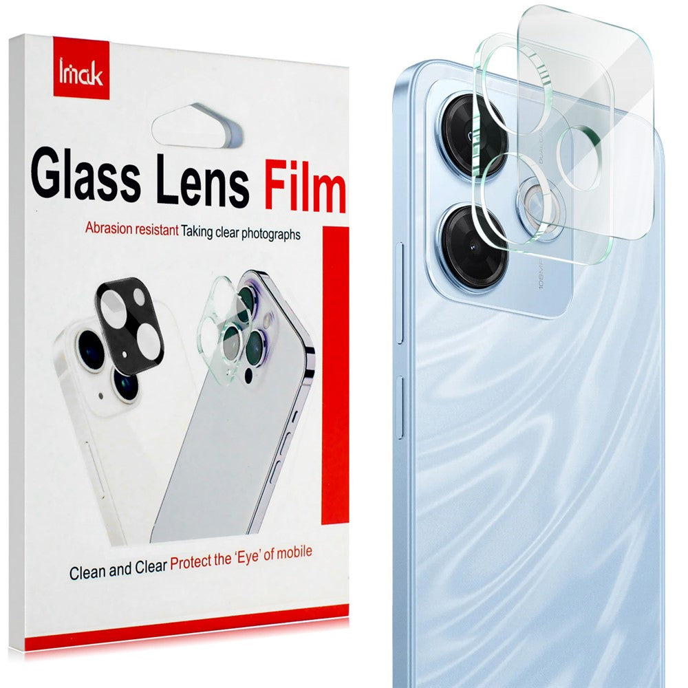 IMAK For Xiaomi Redmi 13x 4G Tempered Glass Camera Lens Protector + Acrylic Lens Cap