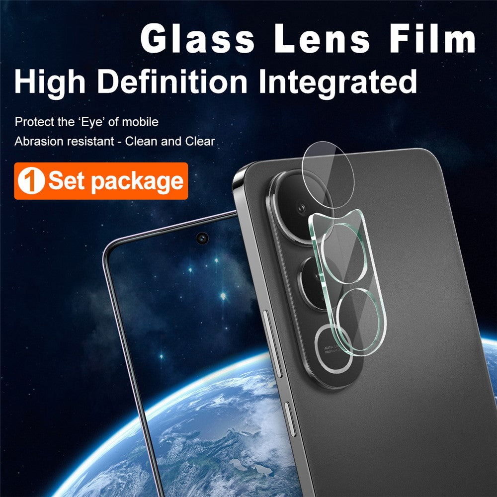 Tempered Glass Camera Lens Film+Acrylic Lens Cap IMAK For vivo V50 Lite 5G