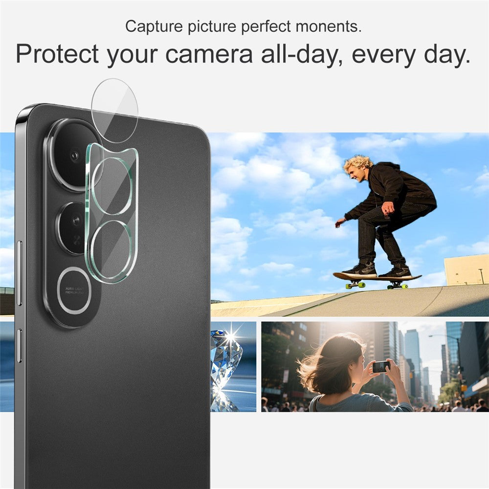 Tempered Glass Camera Lens Film+Acrylic Lens Cap IMAK For vivo V50 Lite 5G
