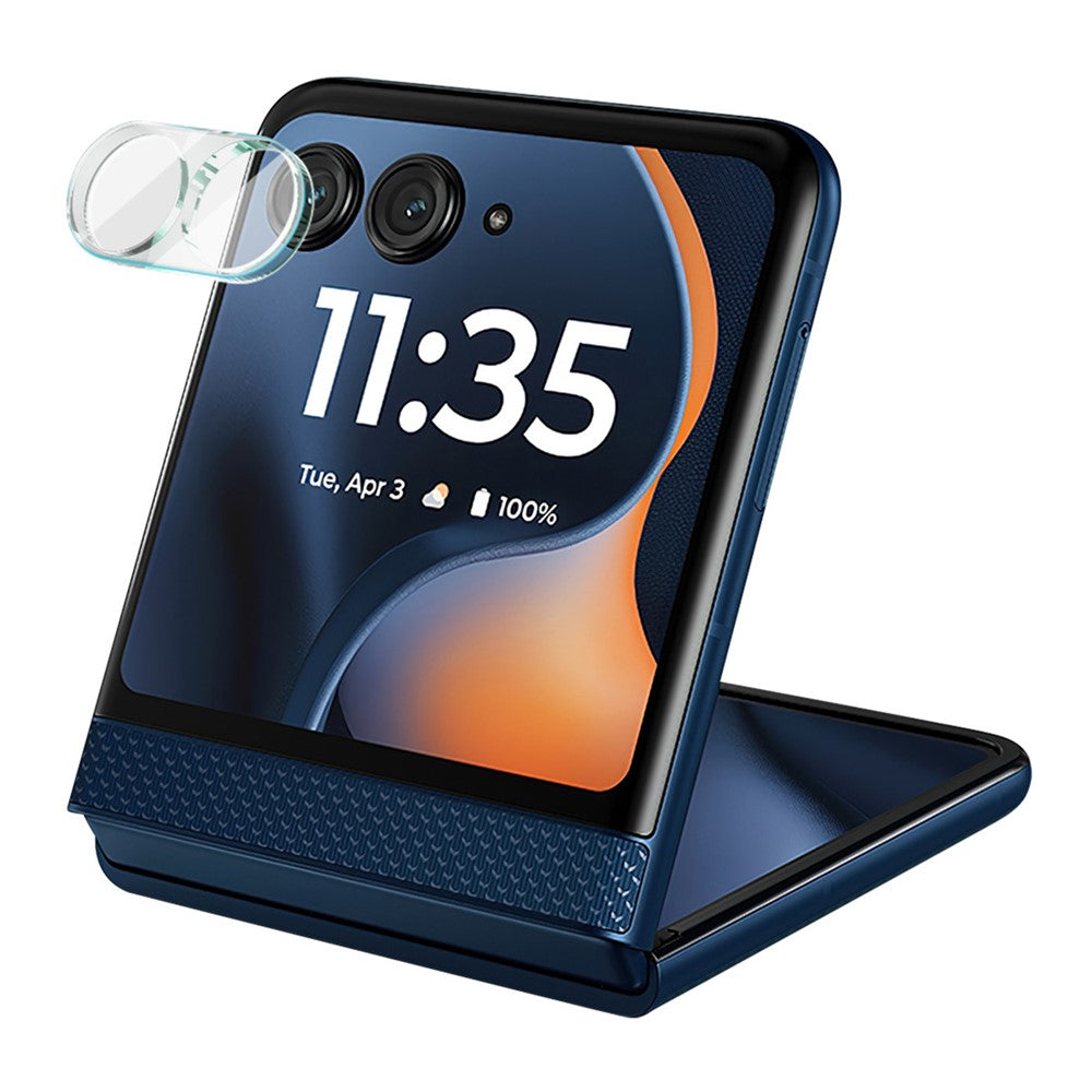 Tempered Glass Camera Lens Protector with Acrylic Lens Cap IMAK For Motorola Razr 60