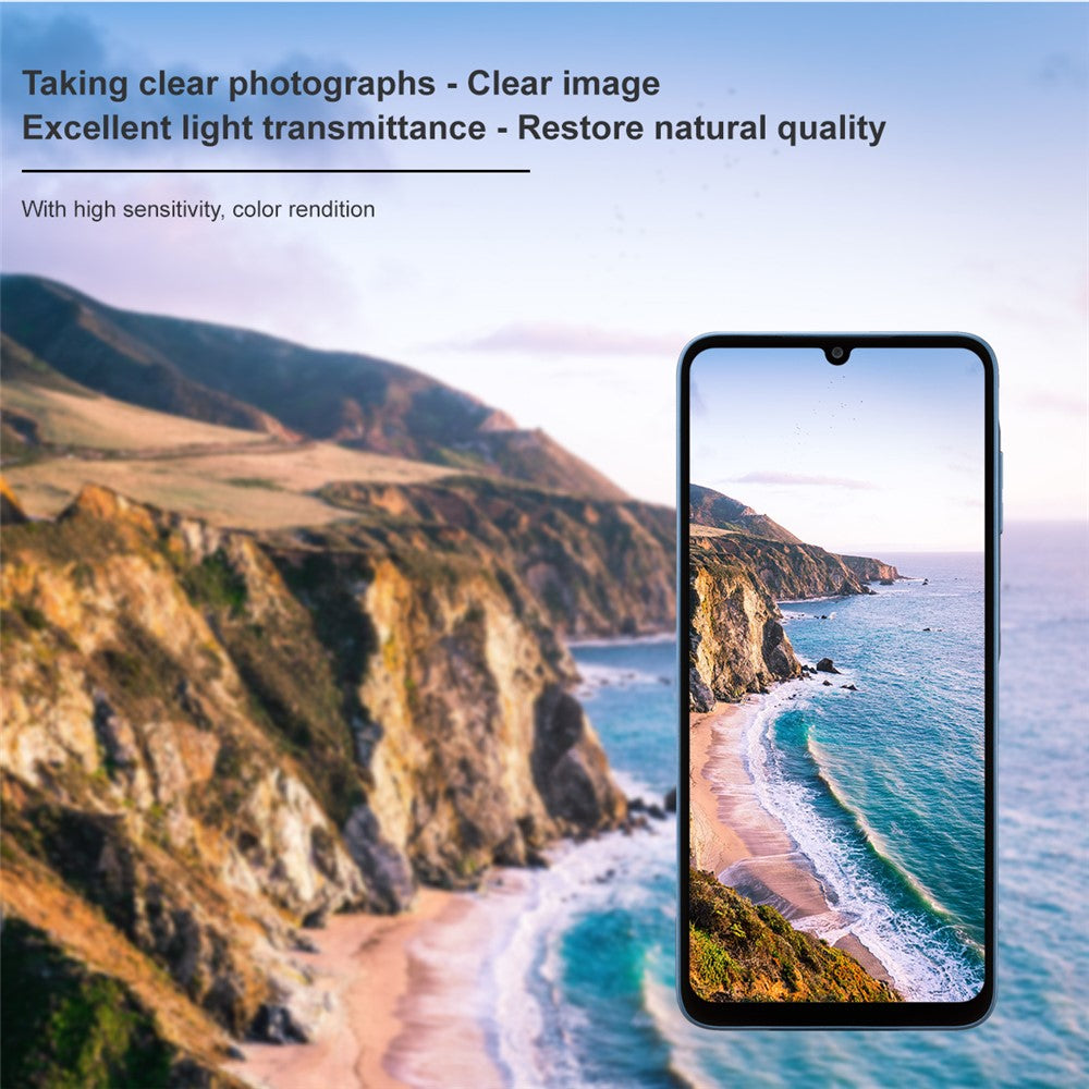 IMAK For Samsung Galaxy A25 5G (Global) (161.0mm) Tempered Glass Camera Lens Protector + Acrylic Lens Cap