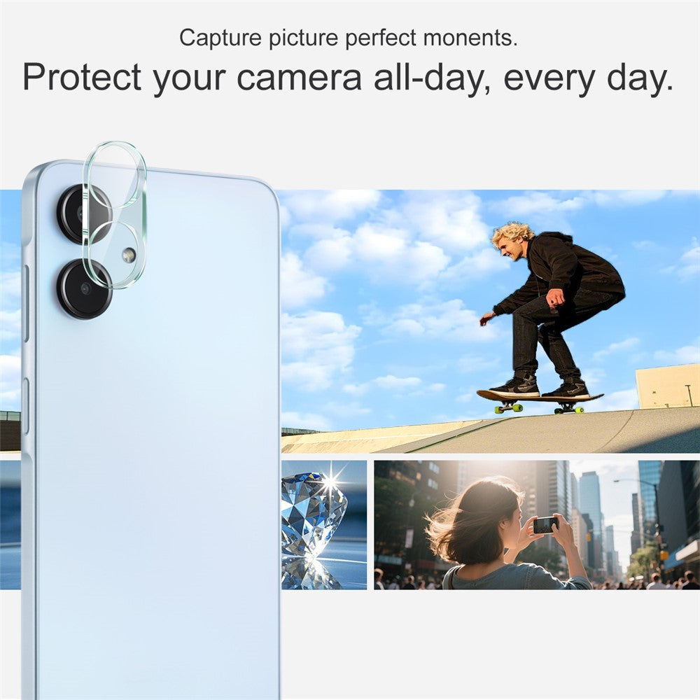 IMAK For Samsung Galaxy A25 5G (Global) (161.0mm) Tempered Glass Camera Lens Protector + Acrylic Lens Cap