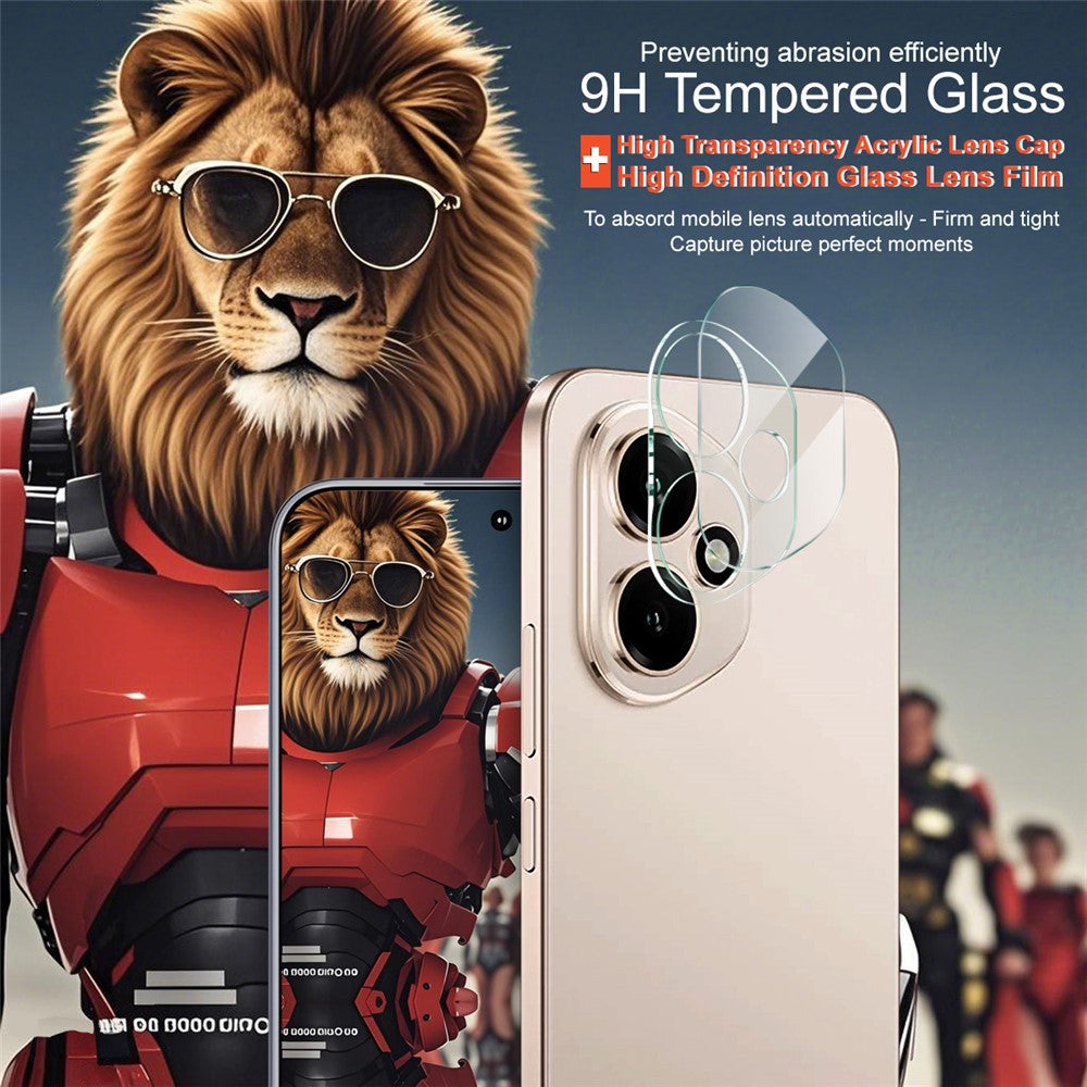 Tempered Glass HD Camera Lens Film + Acrylic Lens Cap IMAK For Honor 400 5G (Global)