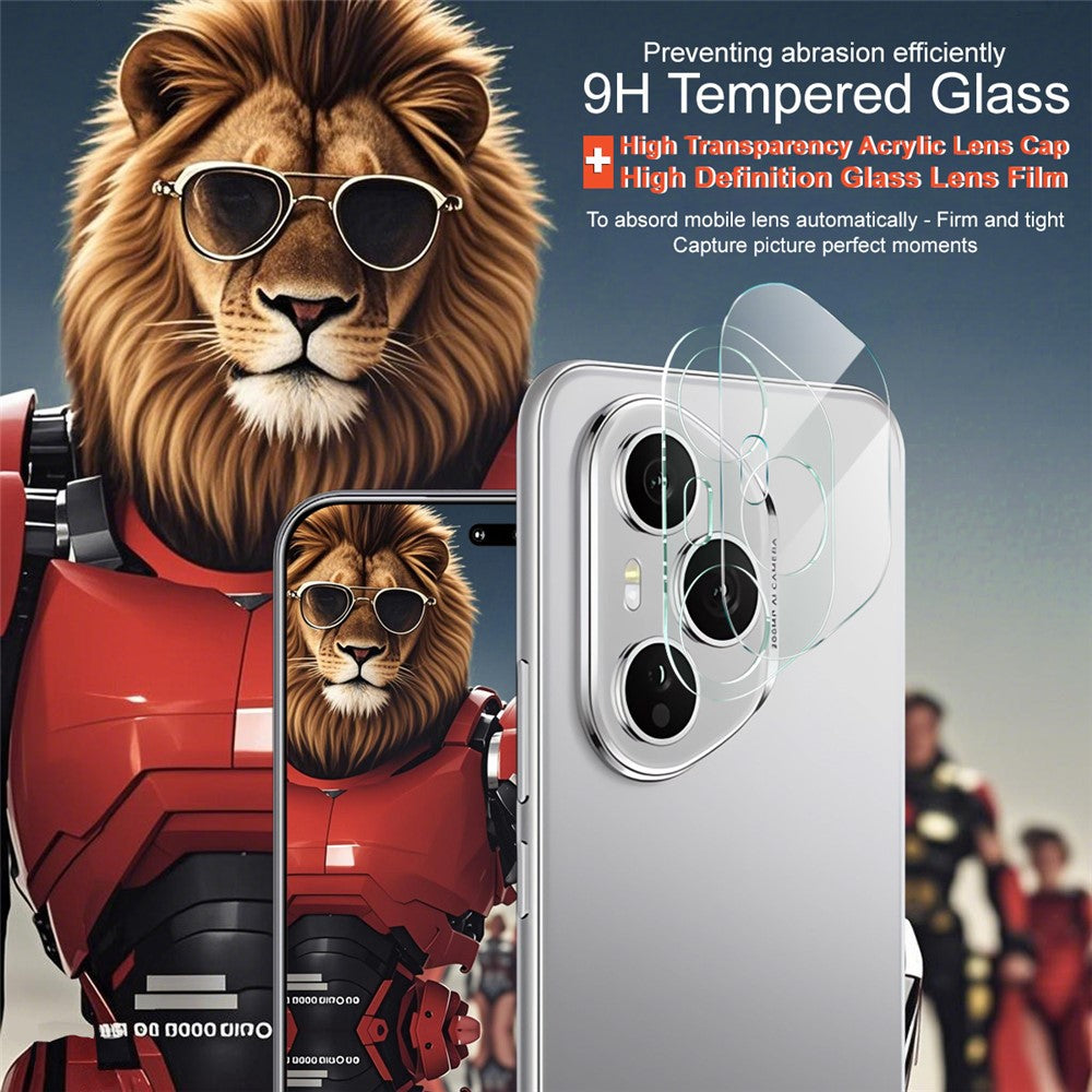Tempered Glass Camera Lens Film+Acrylic Lens Cap IMAK For Honor 400 Pro 5G (Global)