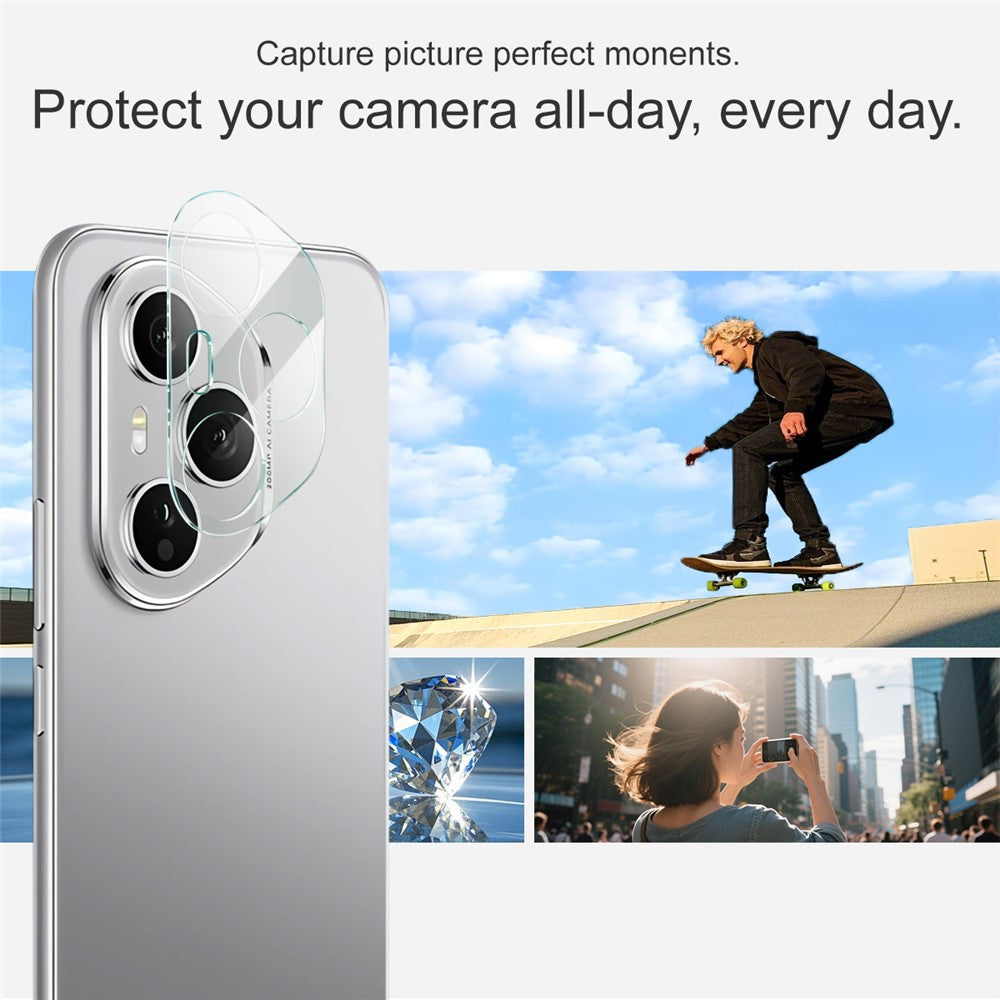 Tempered Glass Camera Lens Film+Acrylic Lens Cap IMAK For Honor 400 Pro 5G (Global)