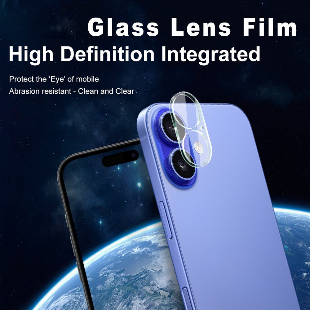 Tempered Glass HD Camera Lens Film + Acrylic Lens Cap IMAK For iPhone 17