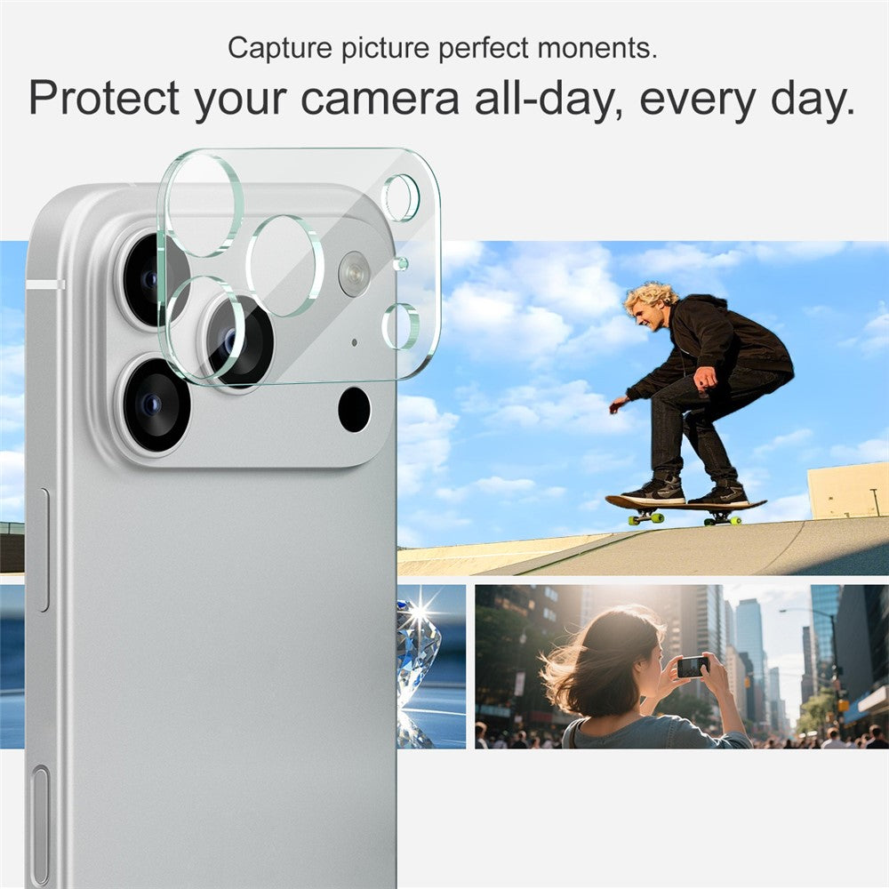 Tempered Glass Camera Lens Film+Acrylic Lens Cap IMAK For iPhone 17 Pro Max