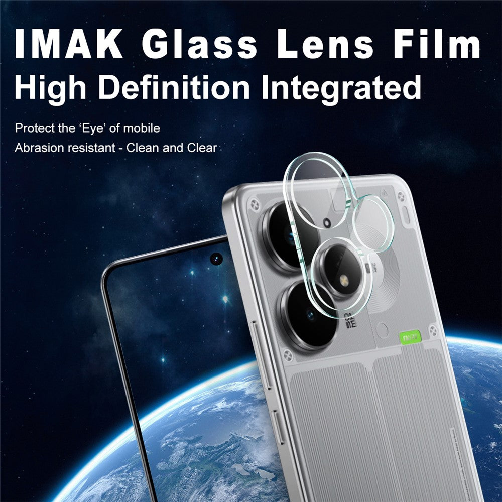 Tempered Glass HD Camera Lens Film + Acrylic Lens Cap IMAK For Realme Neo7 Turbo 5G