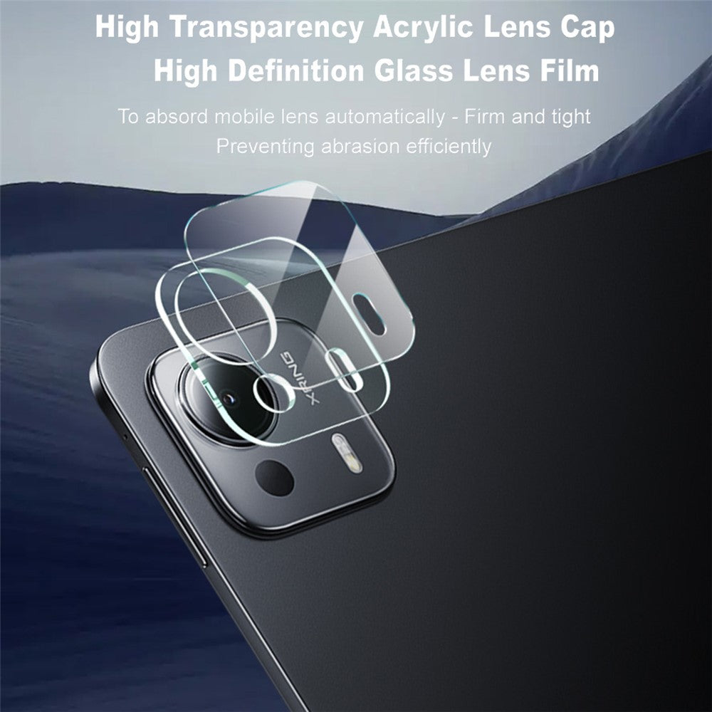 IMAK For Xiaomi Pad 7 Ultra Tempered Glass Camera Lens Protector + Acrylic Lens Cap