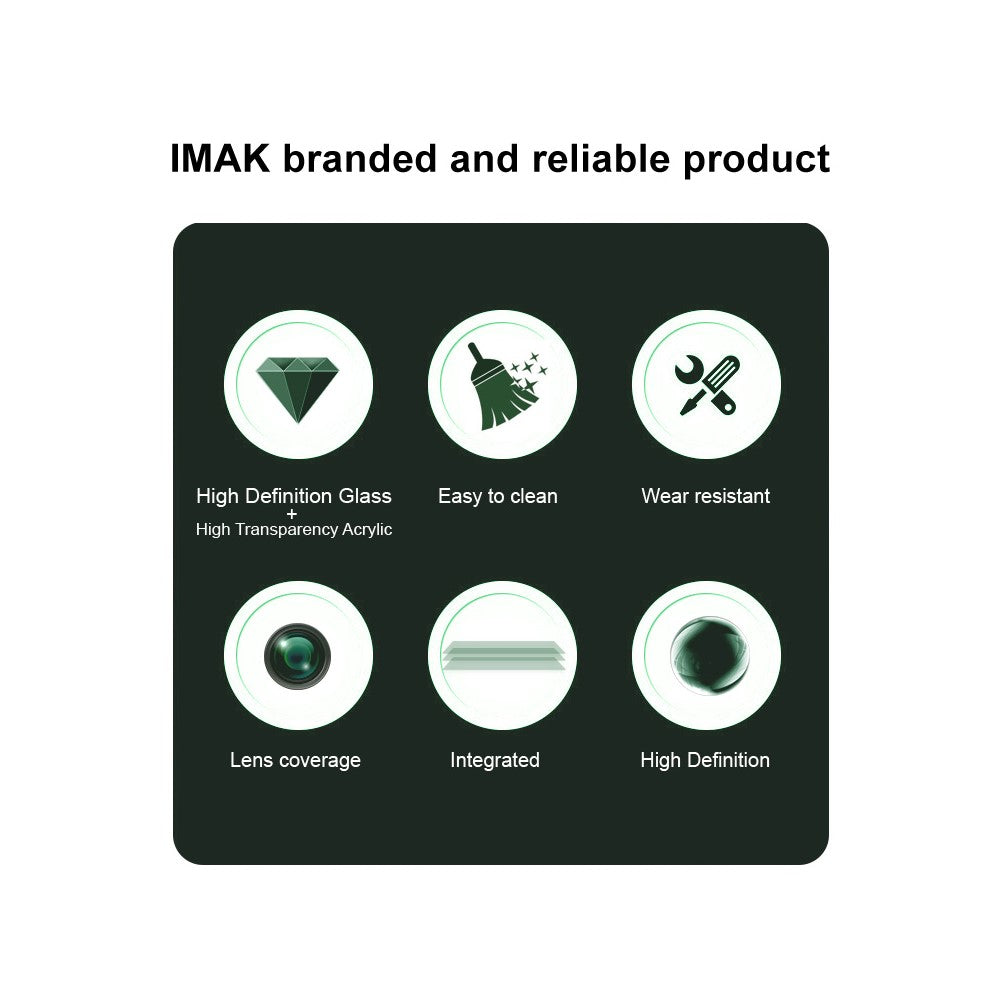 IMAK For Xiaomi Pad 7 Ultra Tempered Glass Camera Lens Protector + Acrylic Lens Cap