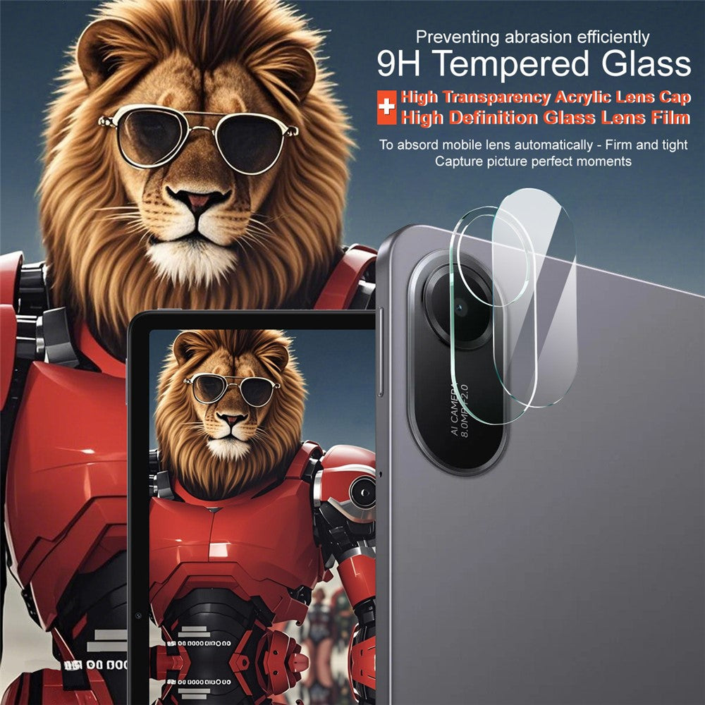 Tempered Glass Camera Lens Film+Acrylic Lens Cap IMAK For Xiaomi Redmi Pad 2