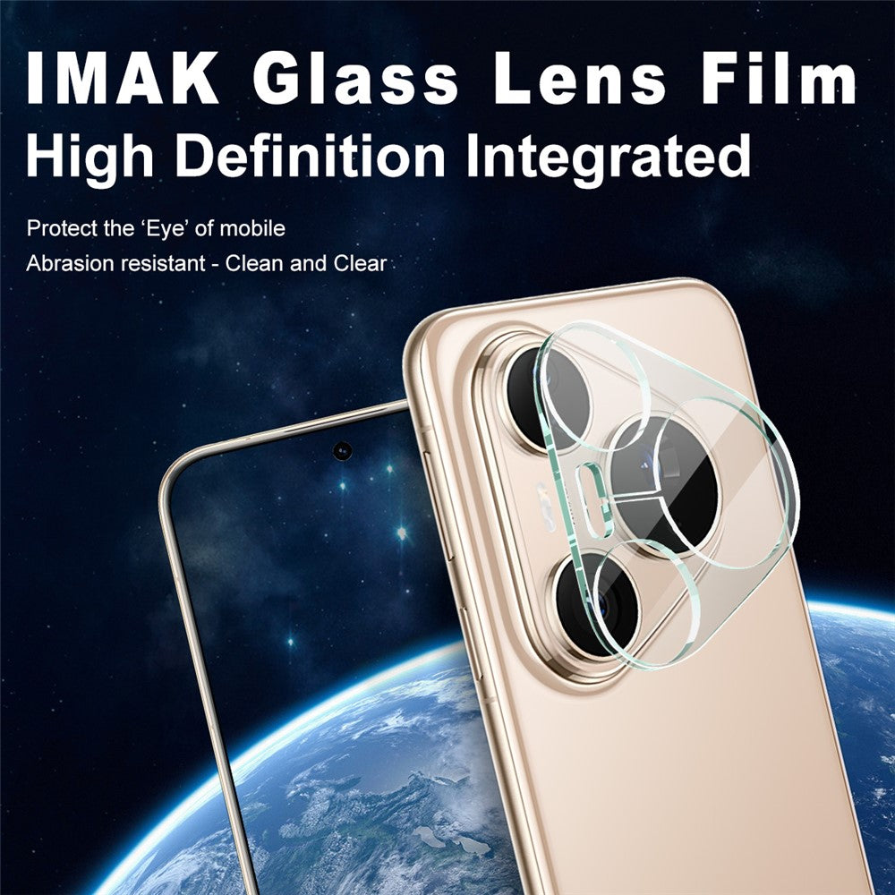 IMAK For Huawei Pura 80 Pro / Pura 80 Pro+ Tempered Glass Camera Lens Protector + Acrylic Lens Cap
