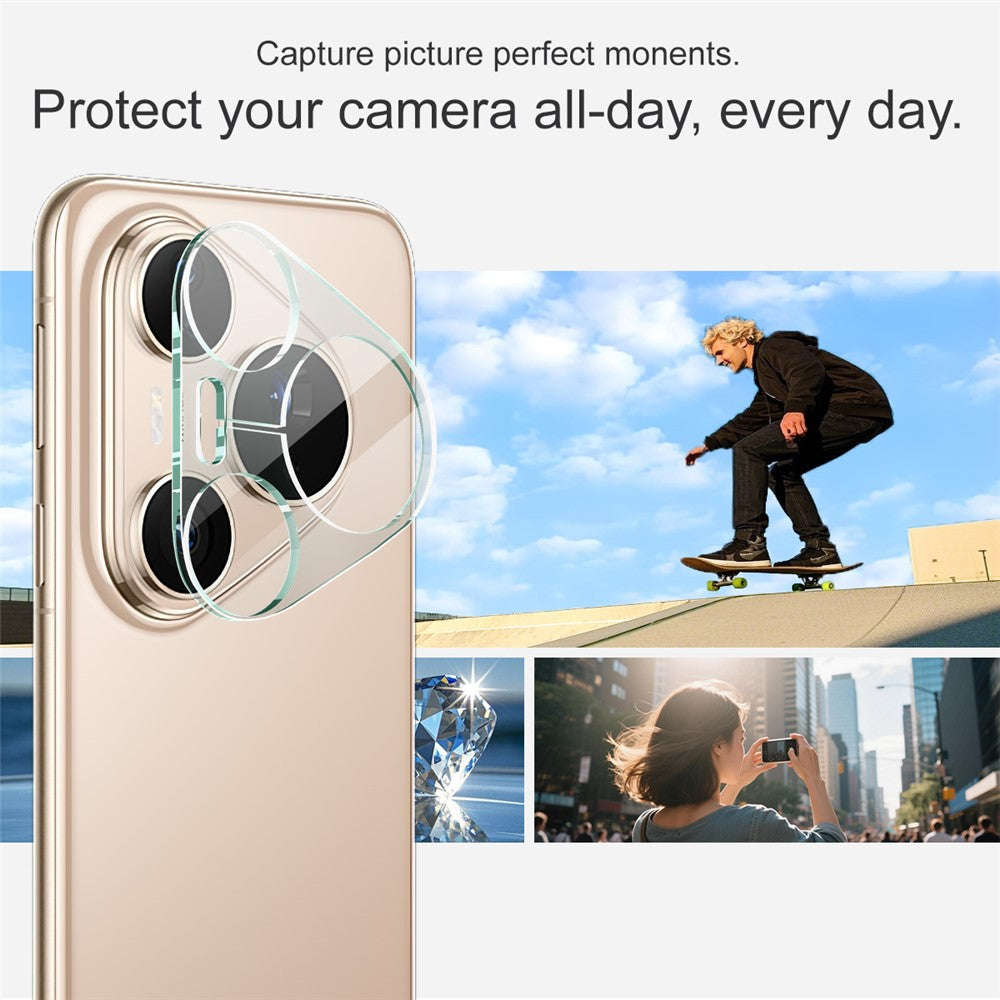 IMAK For Huawei Pura 80 Pro / Pura 80 Pro+ Tempered Glass Camera Lens Protector + Acrylic Lens Cap