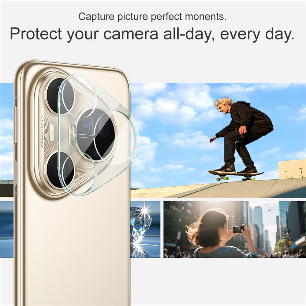IMAK For Huawei Pura 80 Ultra Tempered Glass Camera Lens Protector + Acrylic Lens Cap