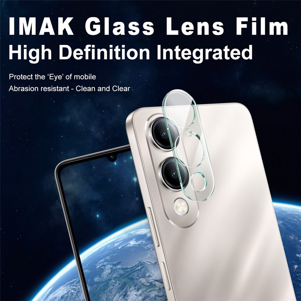 Tempered Glass Camera Lens Film+Acrylic Lens Cap IMAK Tempered Glass Lens Film for vivo T4 Lite 5G / Y29s 5G / Y04 4G / Y19 5G / iQOO Z10 Lite 5G+
