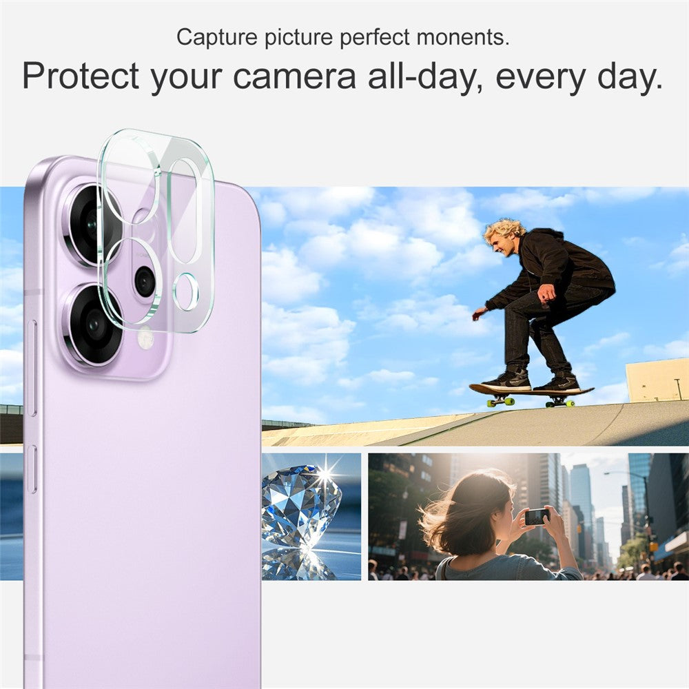 Tempered Glass Camera Lens Film+Acrylic Lens Cap IMAK For Oppo Reno14 5G (Global)