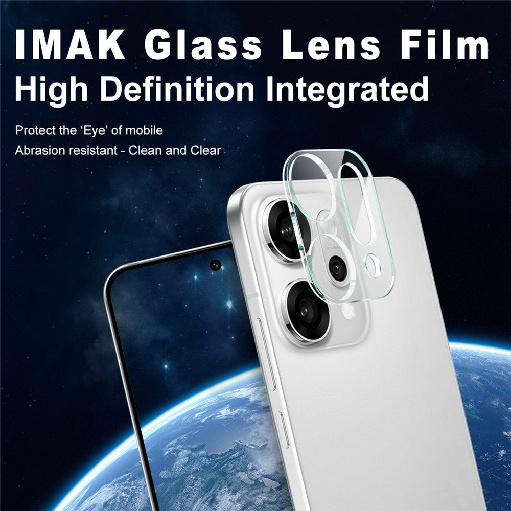 Tempered Glass Camera Lens Film+Acrylic Lens Cap IMAK For Oppo Reno14 Pro 5G (Global)