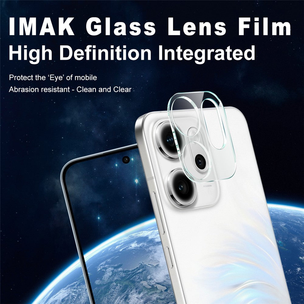 Tempered Glass Camera Lens Film+Acrylic Lens Cap IMAK For Oppo Reno14 F 5G