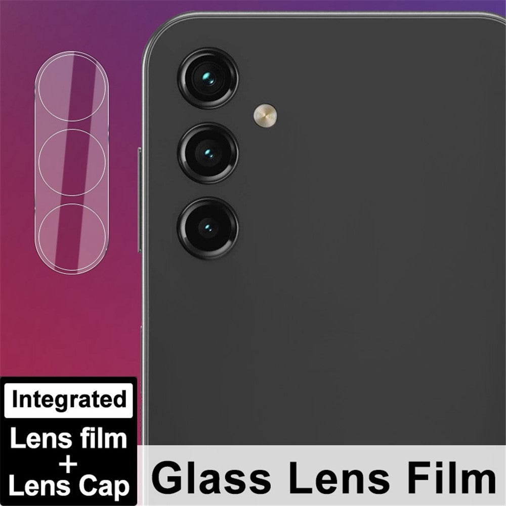 IMAK Camera Lens Film for Samsung Galaxy A14 5G / 4G , Integrated Tempered Glass Lens Protector + Acrylic Lens Cap