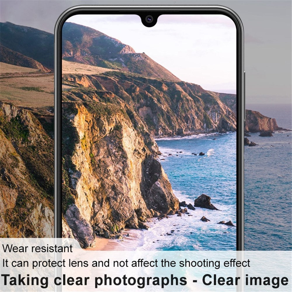 IMAK Camera Lens Film for Samsung Galaxy A14 5G / 4G , Integrated Tempered Glass Lens Protector + Acrylic Lens Cap