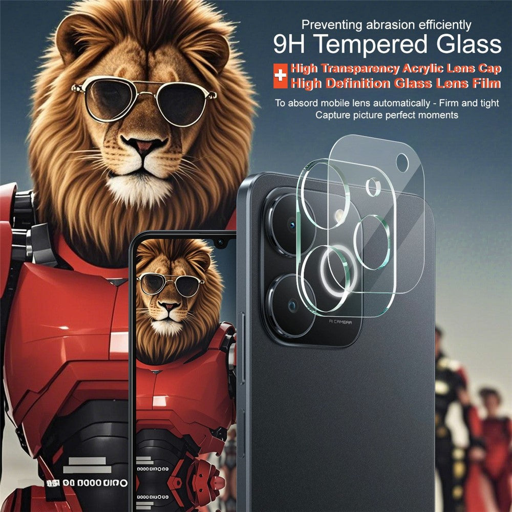 Tempered Glass Camera Lens Film+Acrylic Lens Cap IMAK For Realme Note 70T 4G
