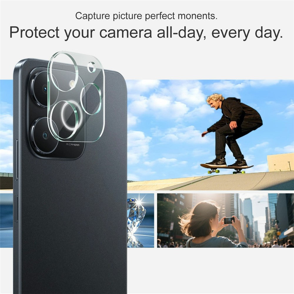 Tempered Glass Camera Lens Film+Acrylic Lens Cap IMAK For Realme Note 70T 4G
