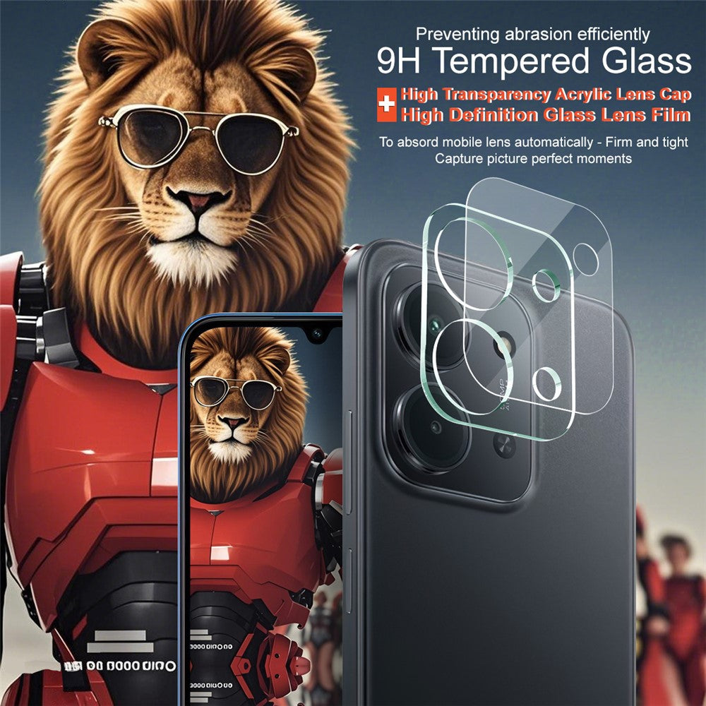 IMAK For Xiaomi Redmi 15C 4G (EU) (173mm) / Redmi 15C 5G (EU) (173mm) Tempered Glass Camera Lens Protector + Acrylic Lens Cap