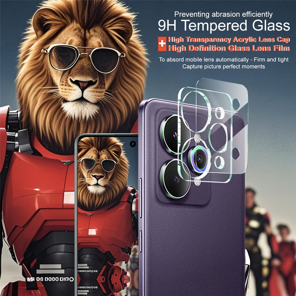 Tempered Glass Camera Lens Film+Acrylic Lens Cap IMAK For Realme 15 Pro 5G