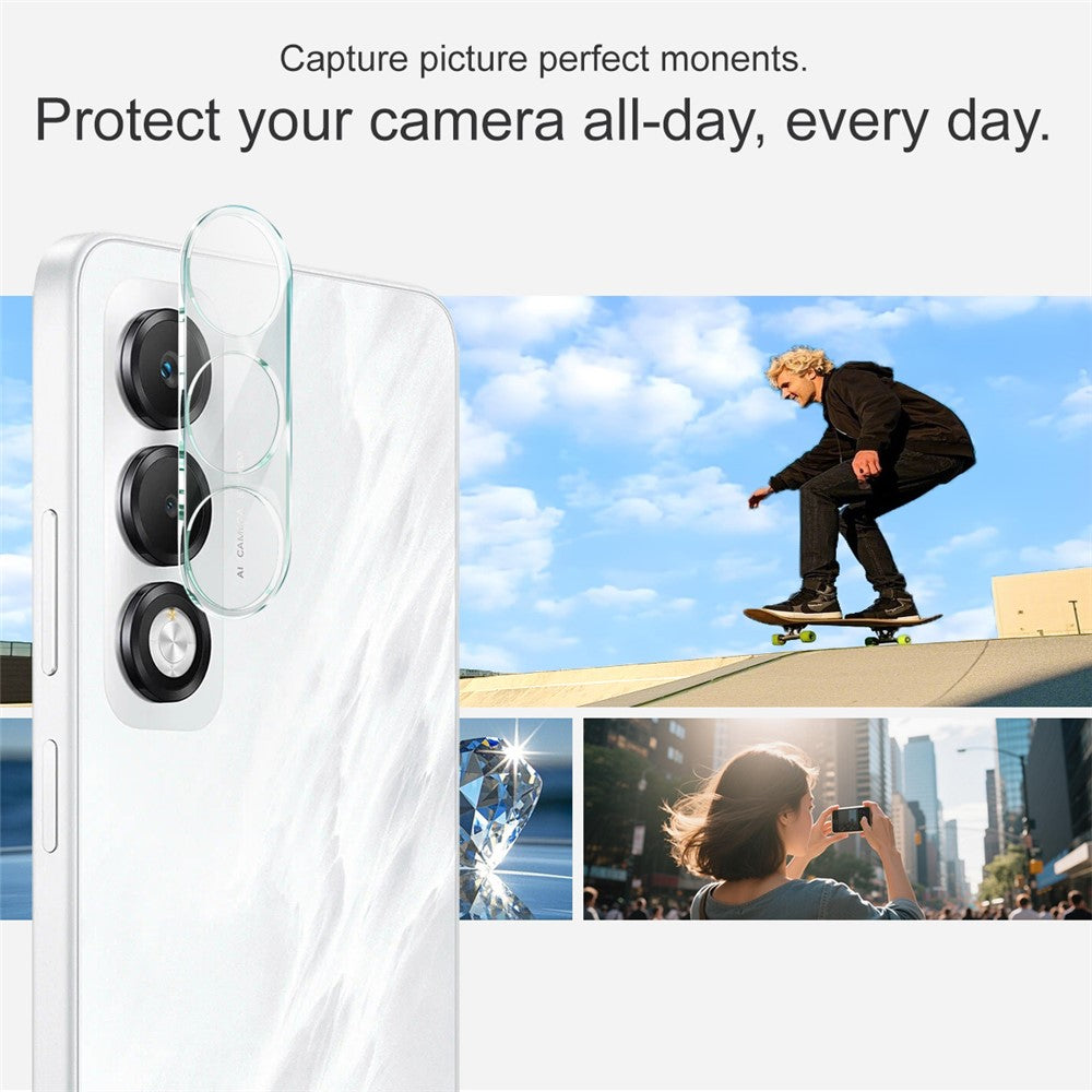 Tempered Glass Camera Lens Film+Acrylic Lens Cap IMAK For Oppo A5i Pro 4G