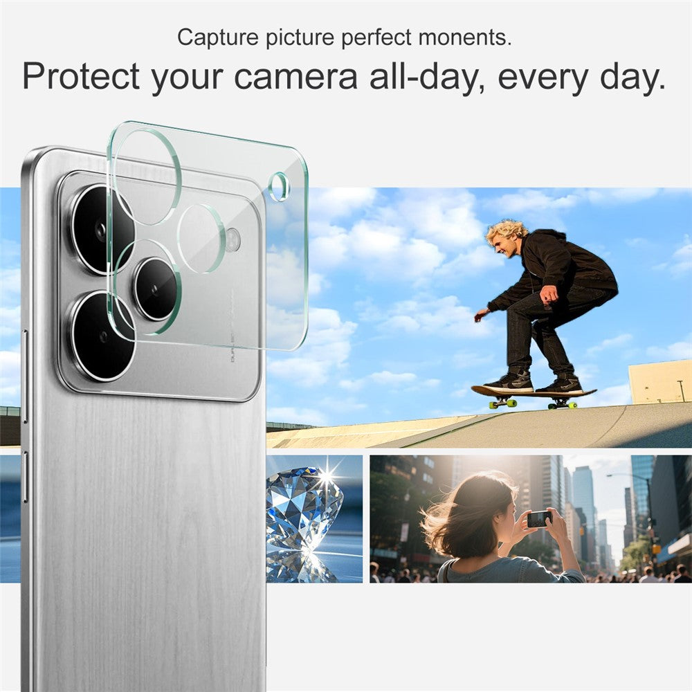Tempered Glass Camera Lens Film+Acrylic Lens Cap IMAK For Realme P4 Pro 5G