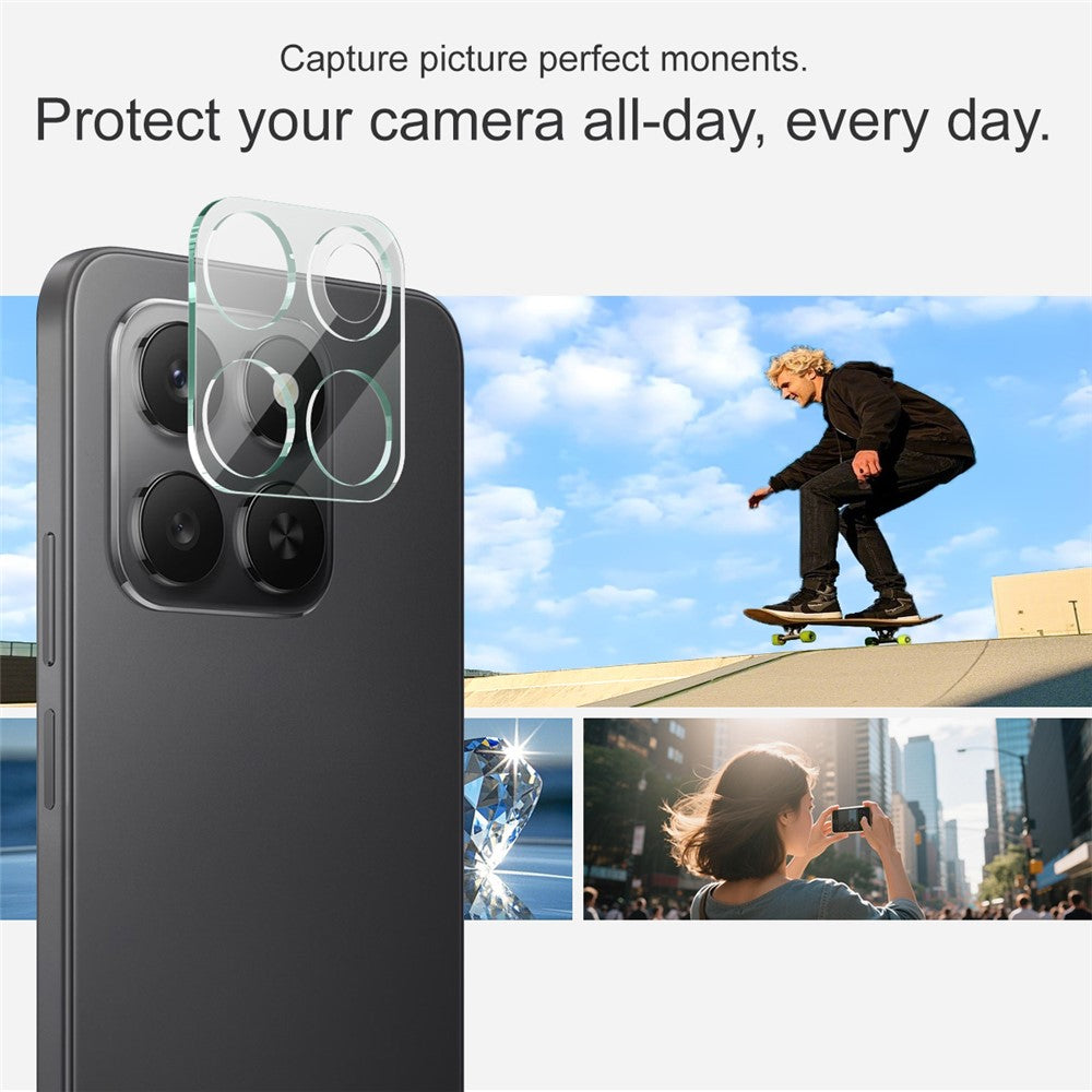 Tempered Glass HD Camera Lens Film + Acrylic Lens Cap IMAK For Honor 400 Smart 5G / 4G / X7d 4G