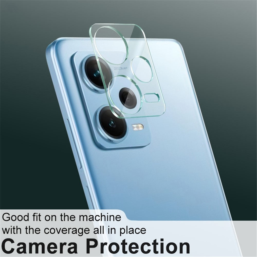 Tempered Glass Camera Lens Film+Acrylic Lens Cap IMAK For Xiaomi Redmi Note 12 Pro+ 5G / Note 12 Explorer 5G / Note 12 Trendy Edition