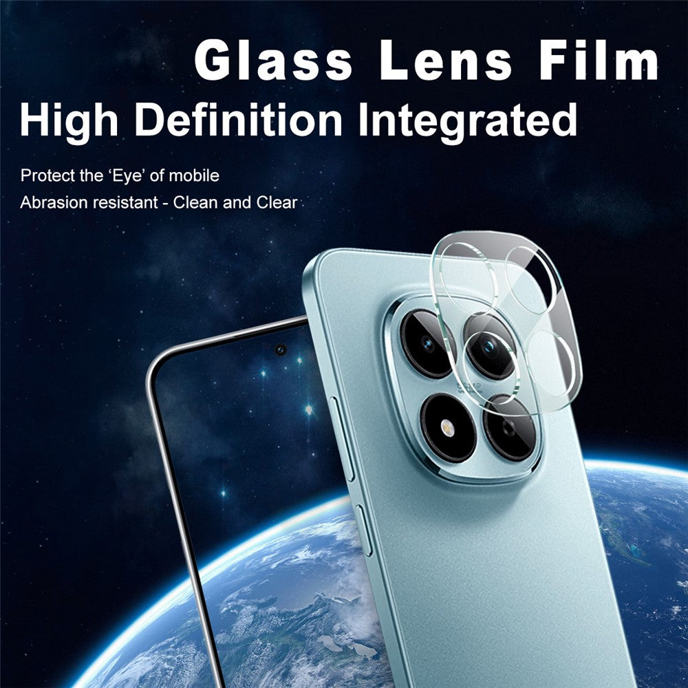 Tempered Glass Camera Lens Film+Acrylic Lens Cap IMAK For Xiaomi Redmi Poco M8 Pro 5G / Note 15 Pro 5G (Global) / Note 15 Pro+ 5G (Global)