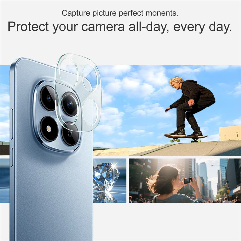 Tempered Glass Camera Lens Film+Acrylic Lens Cap IMAK For Xiaomi Redmi Poco M8 Pro 5G / Note 15 Pro 5G (Global) / Note 15 Pro+ 5G (Global)
