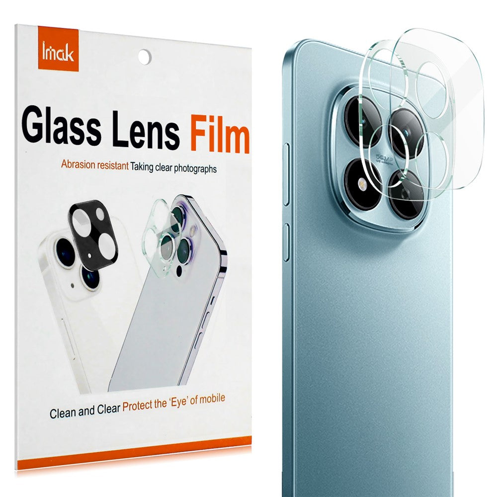 Tempered Glass Camera Lens Film+Acrylic Lens Cap IMAK For Xiaomi Redmi Poco M8 Pro 5G / Note 15 Pro 5G (Global) / Note 15 Pro+ 5G (Global)