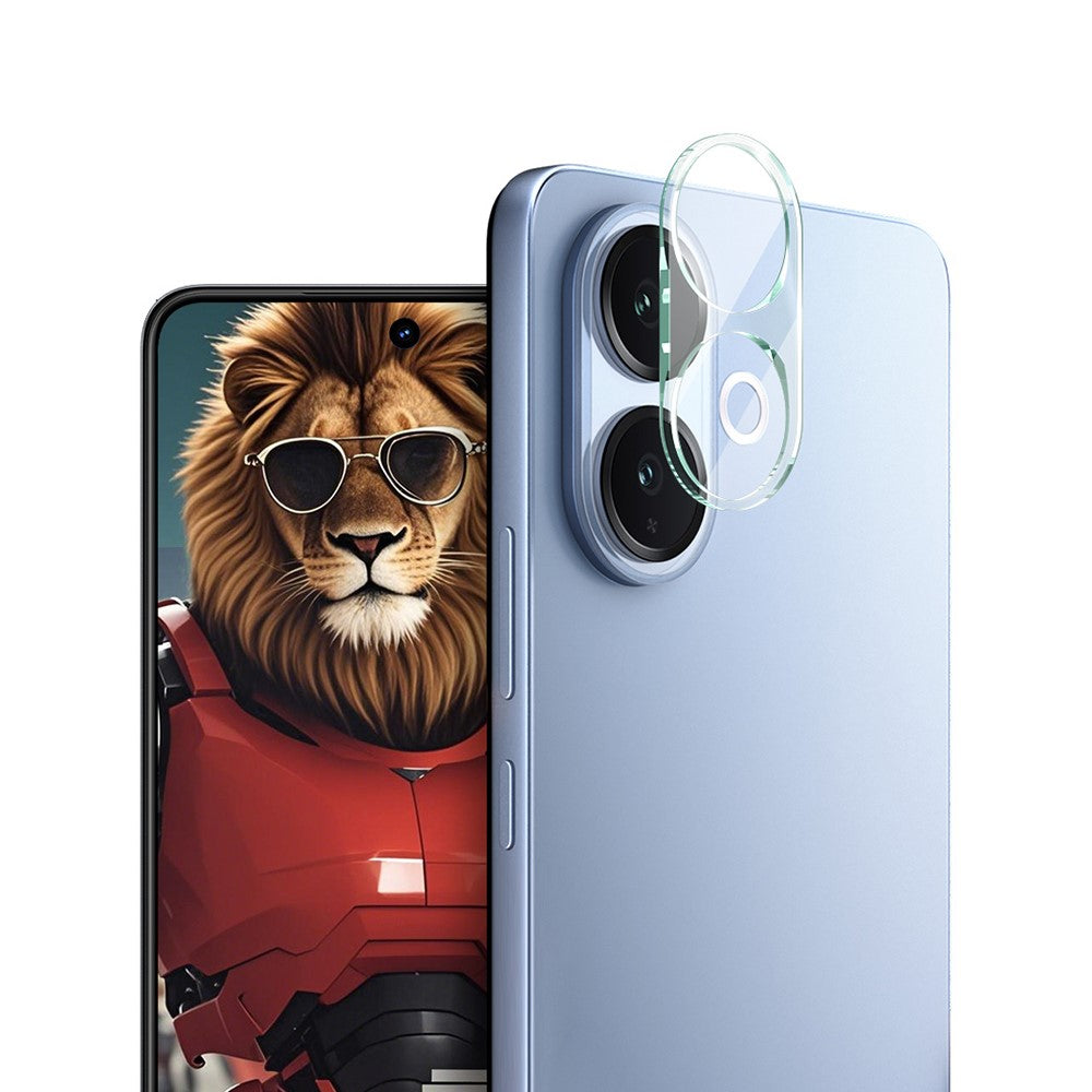 Tempered Glass Phone Camera Lens Film+Acrylic Lens Cap IMAK For vivo V60 Lite 4G / 5G