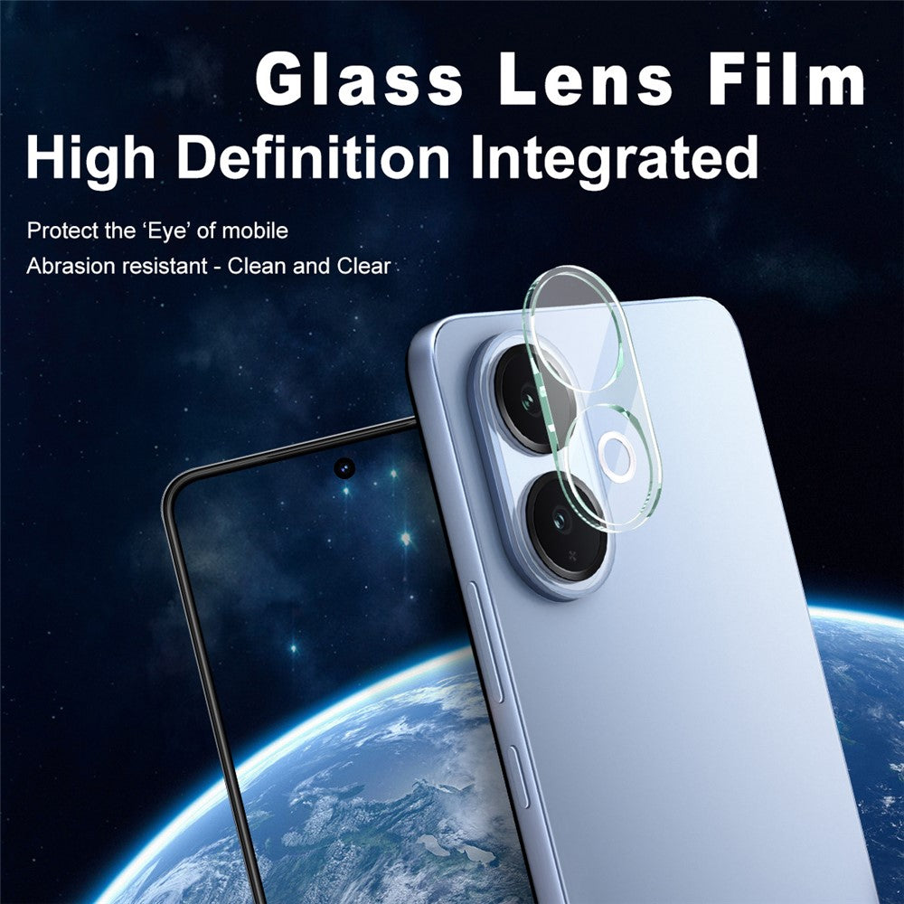 Tempered Glass Phone Camera Lens Film+Acrylic Lens Cap IMAK For vivo V60 Lite 4G / 5G