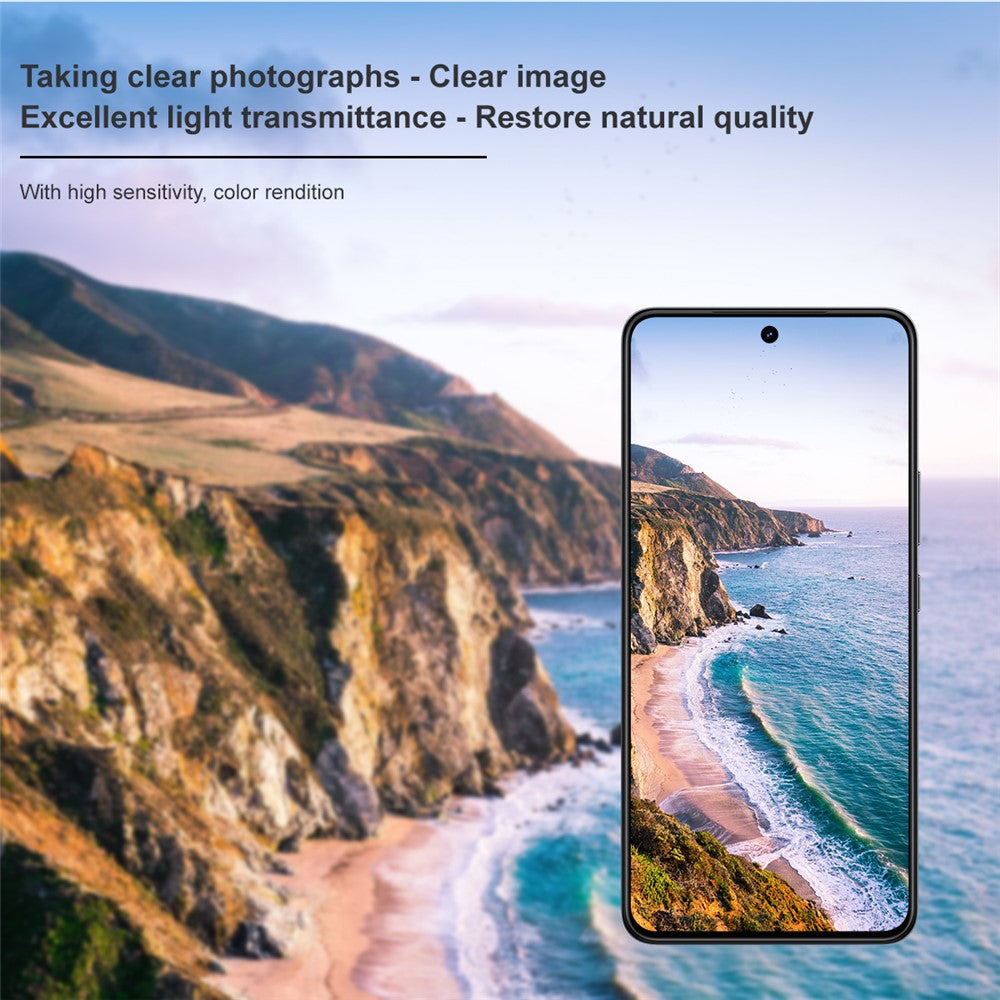 Tempered Glass Phone Camera Lens Film+Acrylic Lens Cap IMAK For vivo V60 Lite 4G / 5G