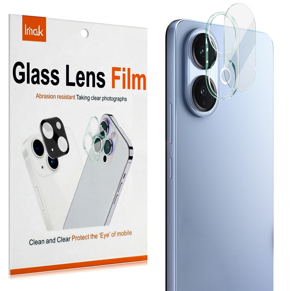 Tempered Glass Phone Camera Lens Film+Acrylic Lens Cap IMAK For vivo V60 Lite 4G / 5G