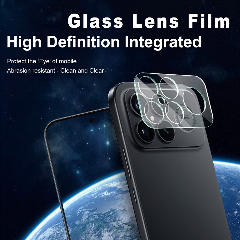 IMAK For Xiaomi Redmi K90 Pro Max 5G / Poco F8 Ultra Tempered Glass Camera Lens Protector + Acrylic Lens Cap